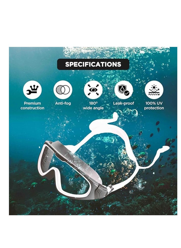 ENDLESS  EL1009 Premium Swimming Goggle with Anti-Fog and UV Protection | Material : Silicon, PU | Stylish Big Frame for more Visibility | Soft Silicone Gasket for Leak Proof | With Hard Case  - Image 2