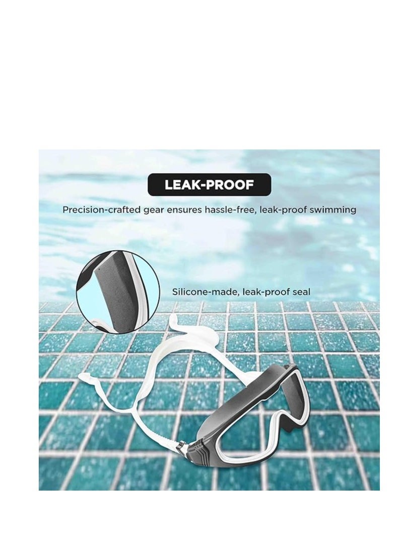 ENDLESS  EL1009 Premium Swimming Goggle with Anti-Fog and UV Protection | Material : Silicon, PU | Stylish Big Frame for more Visibility | Soft Silicone Gasket for Leak Proof | With Hard Case  - Image 4
