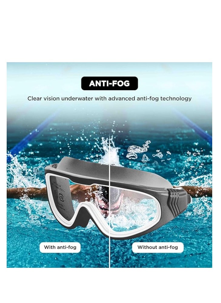 ENDLESS  EL1009 Premium Swimming Goggle with Anti-Fog and UV Protection | Material : Silicon, PU | Stylish Big Frame for more Visibility | Soft Silicone Gasket for Leak Proof | With Hard Case  - Image 5