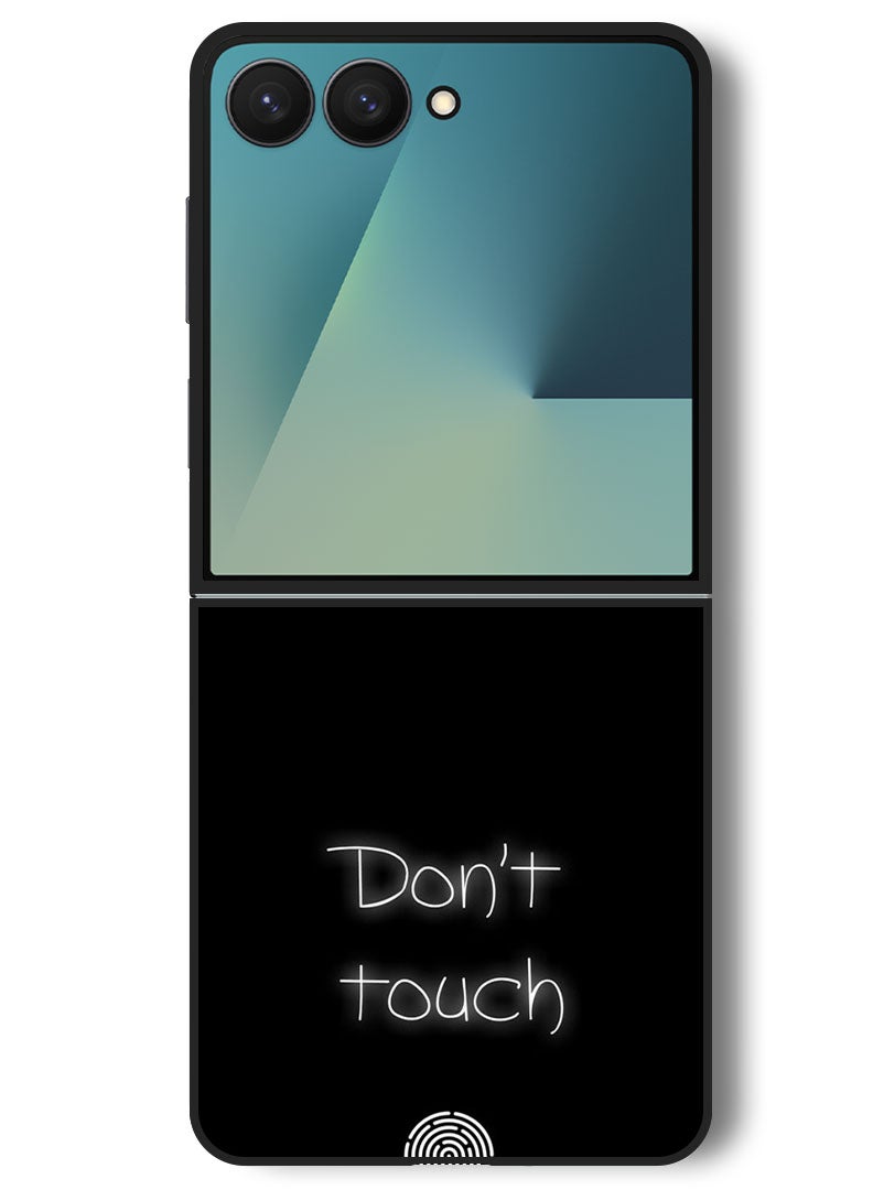 Theodor Case Compatible with Samsung Galaxy Z Flip 7 - 6.9 Inch Protection Shockproof Bumper Cover Dont touch (2) - Image 1