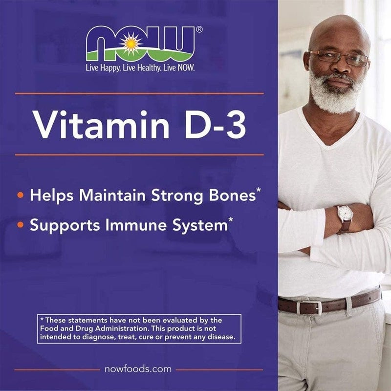 Now High Potency 1000IU Vitamin D3 Softgels For Strong Bones & Immunity, Pack of 180's - Image 3
