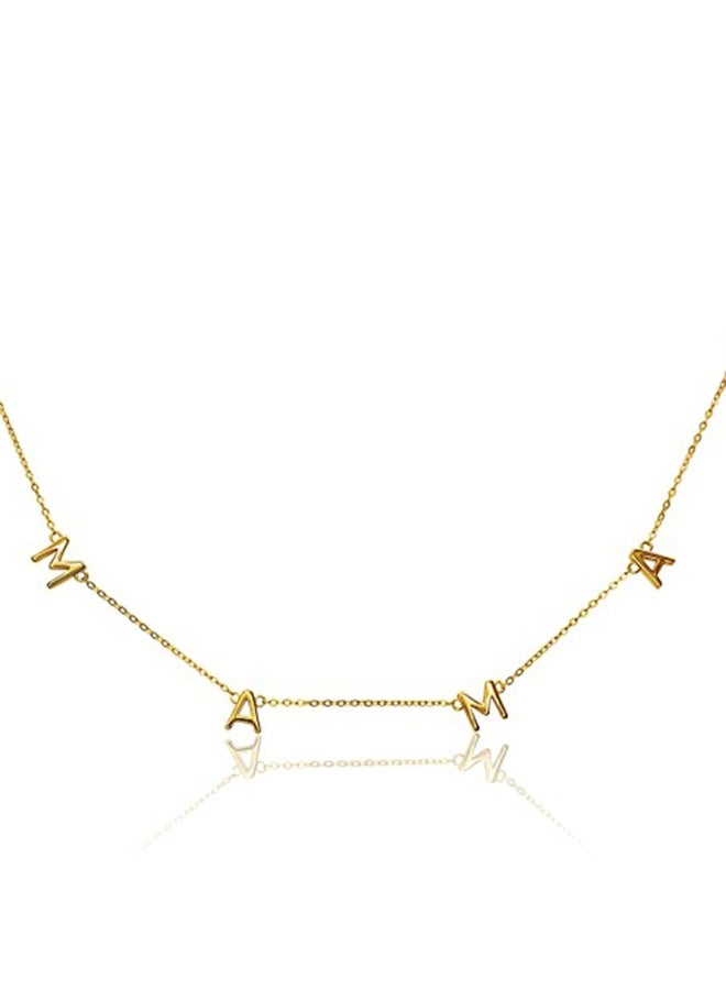 Ucanbe MAMA Letter Gold Plated Collarbone Necklace – Holiday Women's Delicate Jewelry Pendant - Image 4