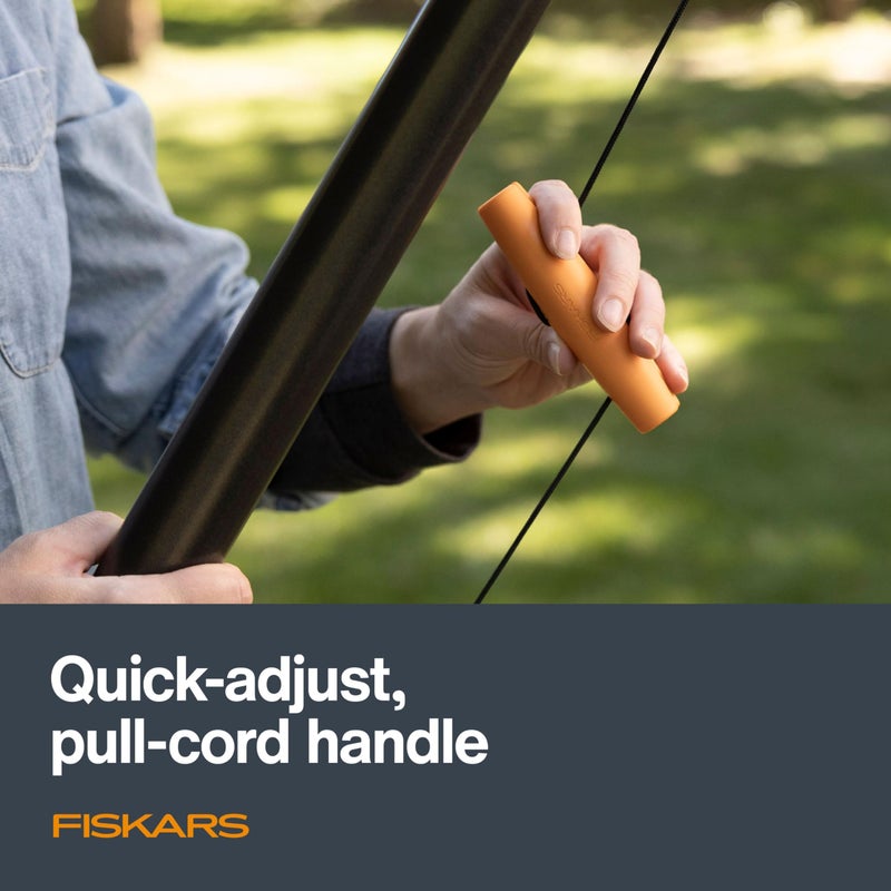 Fiskars XtendControl 16' Tree Pruner Kit with Rotating Pruner Head, 15" X3 Double-Hooked Saw, Two 4-8 Ft Extension Poles, Cuts Branches up to 1.25", Pivots 45 Degrees, Lightweight Aluminum - Image 5