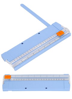 Generic A5 Paper Cutter - Blue Safety Paper Trimmer for Kids, Students, and Crafts | Precision Cutting Tool for Scrapbooking, Paper Folding, and Photos  - Image 1