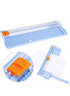Generic A5 Paper Cutter - Blue Safety Paper Trimmer for Kids, Students, and Crafts | Precision Cutting Tool for Scrapbooking, Paper Folding, and Photos  - Image 2