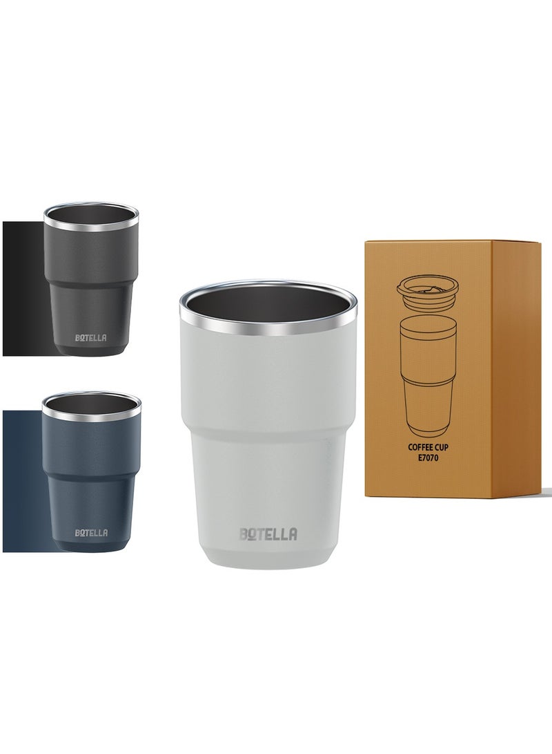 بوتيلا  كوب قهوة بوتيلا ٢٤٠ مل - كوب قهوة معزول صغير الحجم | كوب سفر من الفولاذ المقاوم للصدأ مقاوم للانسكاب - Image 1