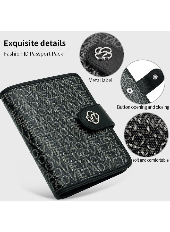 XIMAND حقيبة حامل جواز السفر Ximand مع حامل AirTag وفتحات للبطاقات وفتحة لجواز السفر وفتحة لتذكرة النقود وفتحة لبطاقة SIM للصور - Image 5