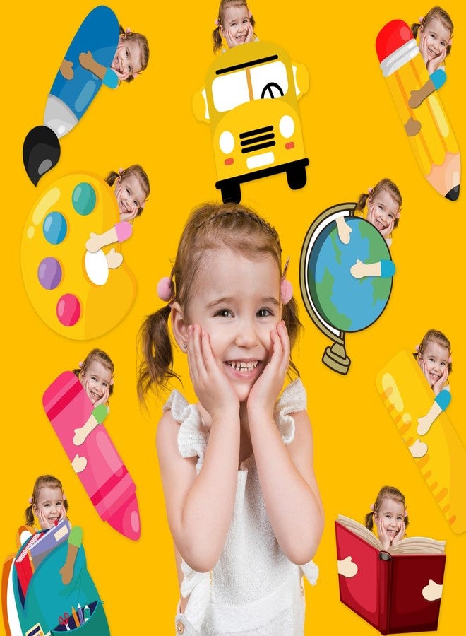 Glodecart 45PCS Back to School Cutouts for Classroom Bulletin Board Decor, School Theme Pencil Cut-Outs with Photo Space for Preschool Classroom Decorations Kindergarten Party Supplies Accessories - Image 4