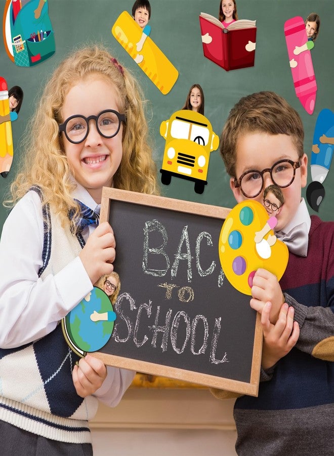 Glodecart 45PCS Back to School Cutouts for Classroom Bulletin Board Decor, School Theme Pencil Cut-Outs with Photo Space for Preschool Classroom Decorations Kindergarten Party Supplies Accessories - Image 3