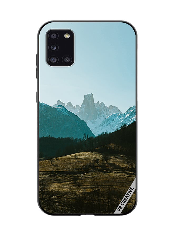 VR CREATIVE Protective Case Cover For Samsung Galaxy A31 Green Hills Design Multicolour - Image 1