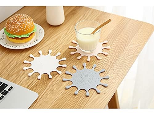 UNIQUE CART Coasters for Drinks Novelty Set in 3 Colors -Kids Favorite, Amazing Quality Drink Coaster, Non Slip, Flexible, Durable,Heat Resistant, Sleek Modern Design,Top Grade Silicone - Image 2