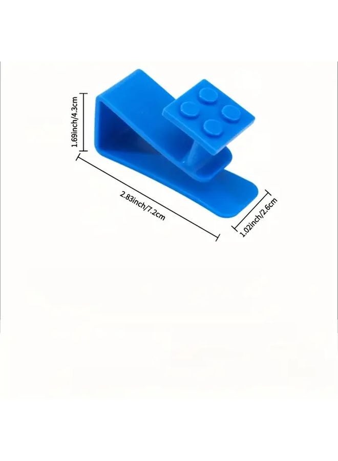 Green Punch Free Building Block Cabinet Door Hook Heavy Duty Plastic Multi Functional Door Hanger - Image 5