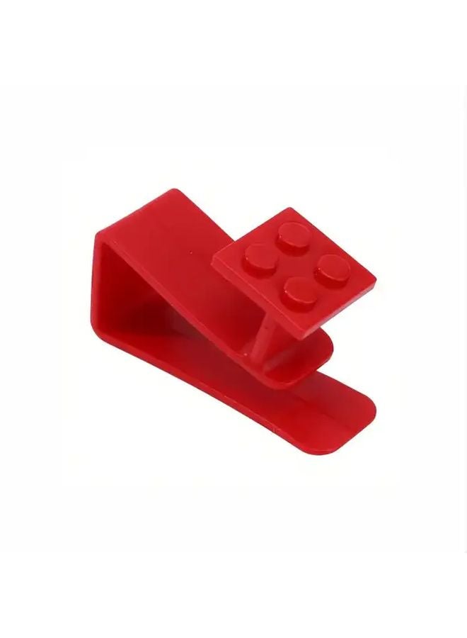 Green Punch Free Building Block Cabinet Door Hook Heavy Duty Plastic Multi Functional Door Hanger - Image 4