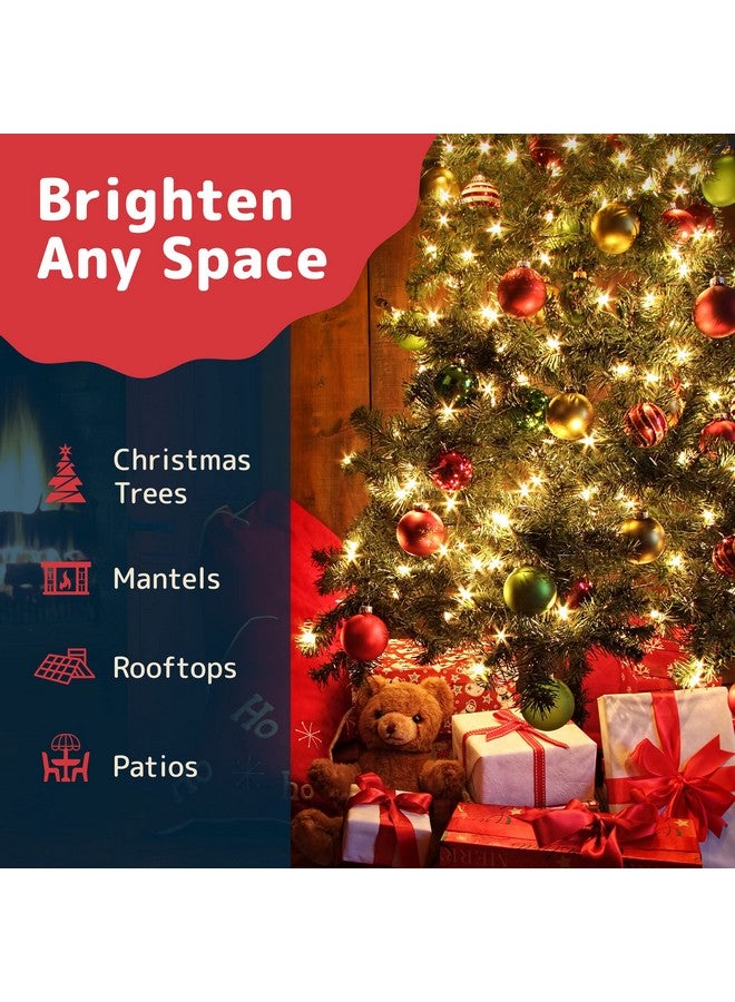 Prextex 100 Count Clear Christmas Tree Lights With Green Wire - 20 Ft Warm White Twinkle Lights For Indoor Or Outdoor Use - Holiday Fairy String Lights For Christmas Trees, Patios, And More - Image 4