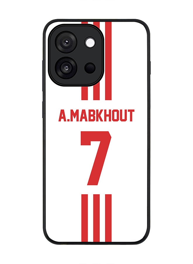 Stylizedd For OnePlus 13s / 13T Case,Slim fit Camera Protection, Shockproof Thin Phone cover  - Football - UAE,  A.Mabkhout