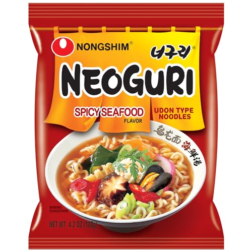 Nongshim Neoguri Spicy Seafood with Udon-Style Noodle, 4.2 Ounce (Pack of 10) - Image 5