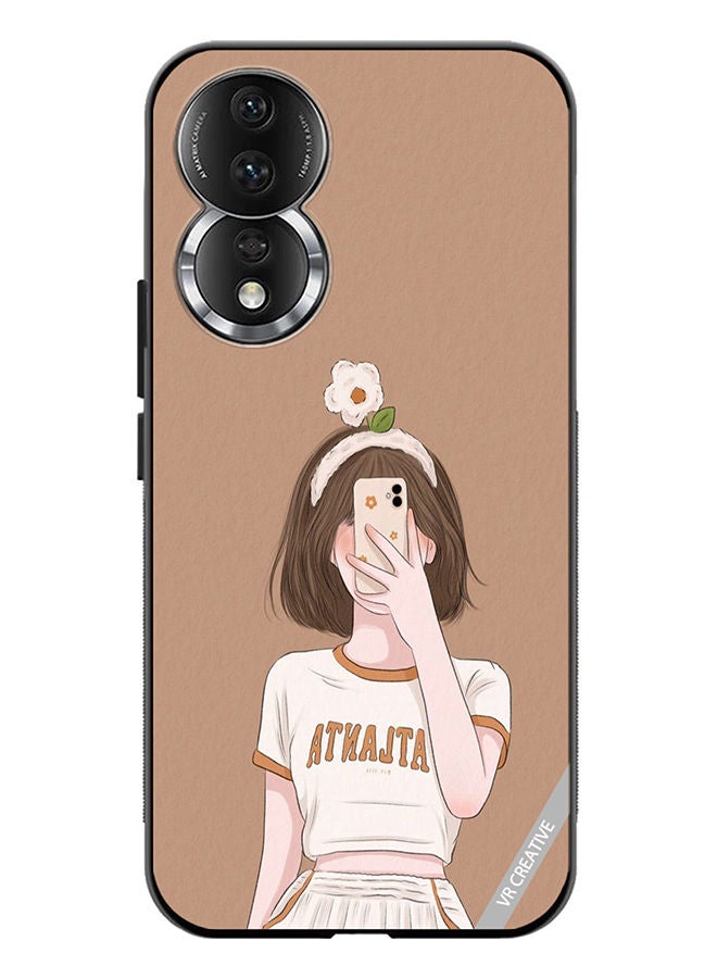 VR CREATIVE Protective Case Cover For Honor 80 Flower On Head Design Multicolour - Image 1