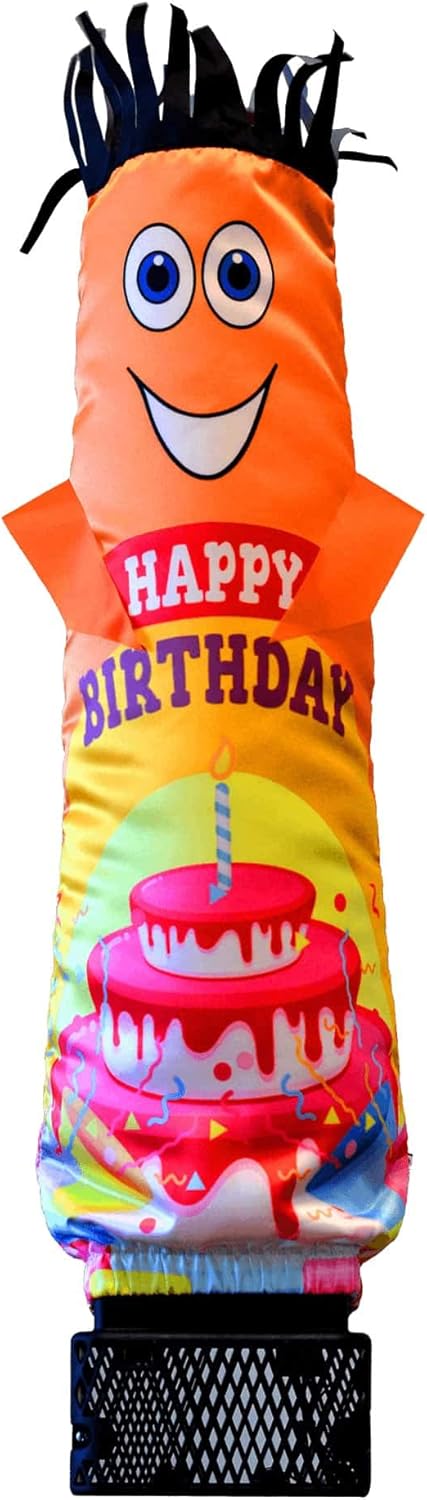 LookOurWay LookOurWay Air Dancers Mini Inflatable Tube Man Set  29 Wacky Waving Inflatable Tube Guy with Blower for Desktop Advertising  Happy Birthday - Image 1