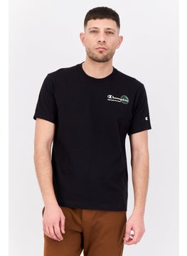 Champion Men Sportswear Fit Short Sleeve Outdoor T-Shirt, Black  - Image 1