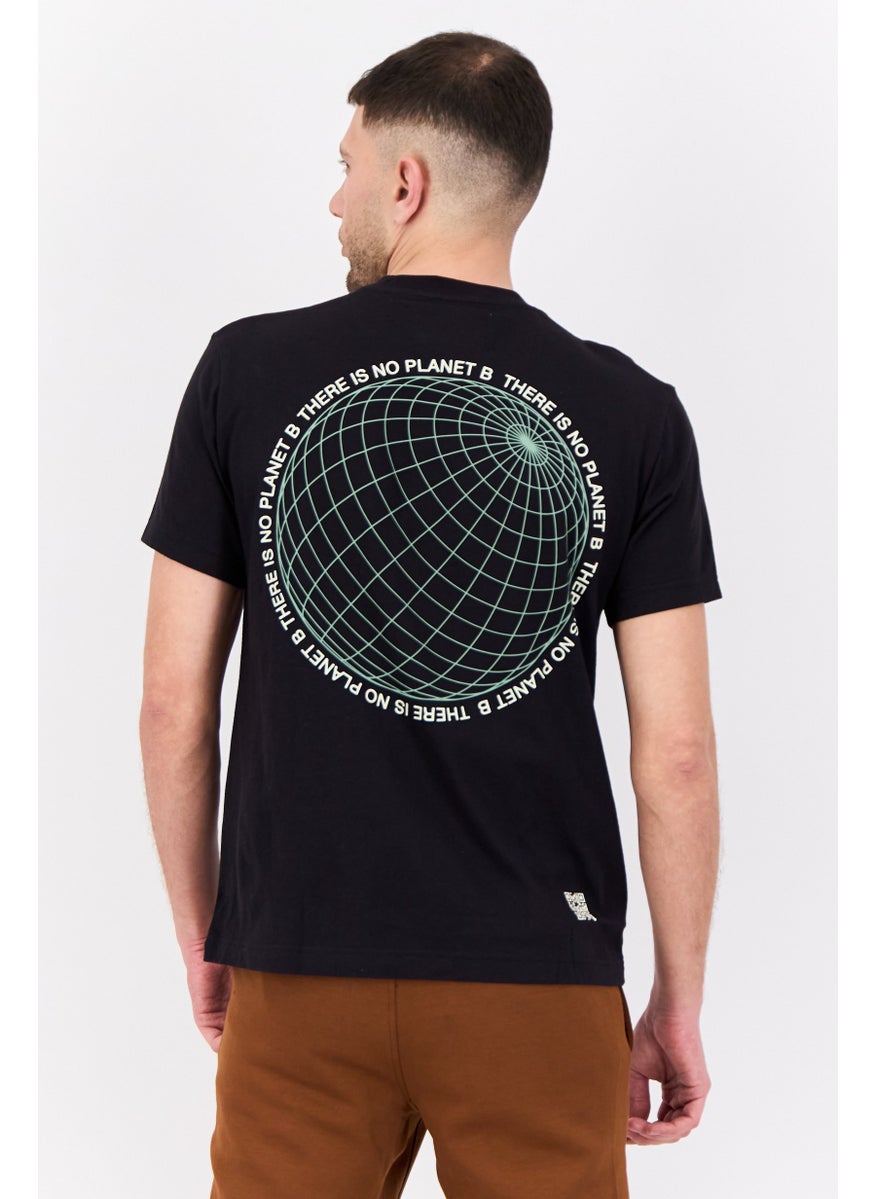Champion Men Sportswear Fit Short Sleeve Outdoor T-Shirt, Black  - Image 3