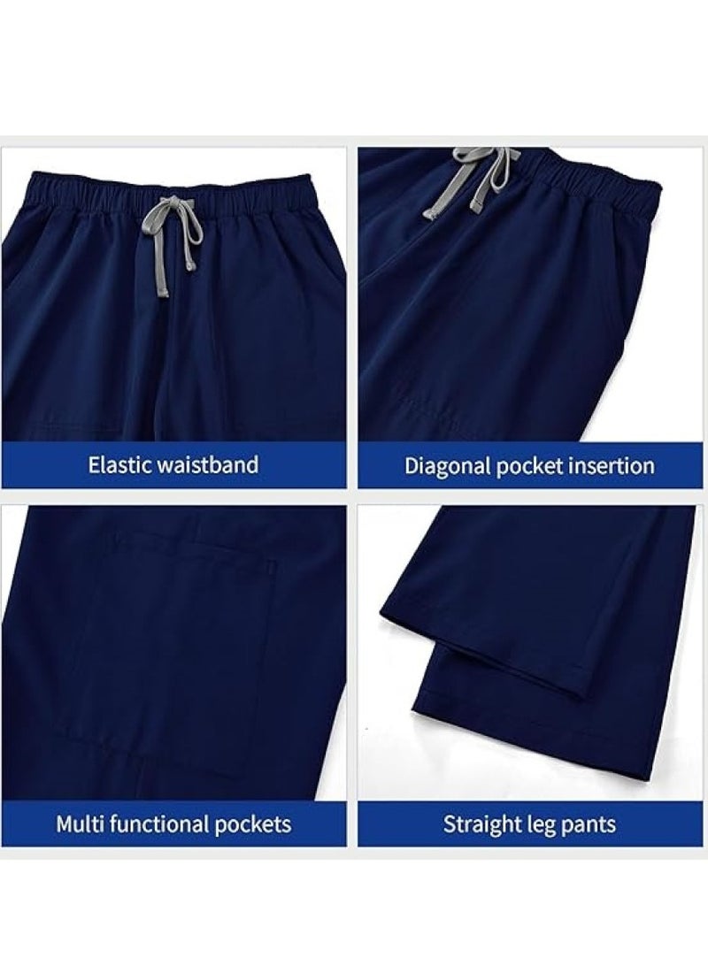 GUDOO خربشات للنساء الرجال مجموعة -تمديد أعلى وسراويل الحمولة مع الجيب المتعدد للممرضة - Image 3