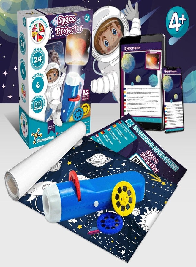 Science4you Space Torch and Projector - Solar System Projector Torch, Explore The Universe, Galaxy Projector Light with Planets for Kids, Space Toys, Games and Gifts for 4 Year olds Boys and Girls - Image 3