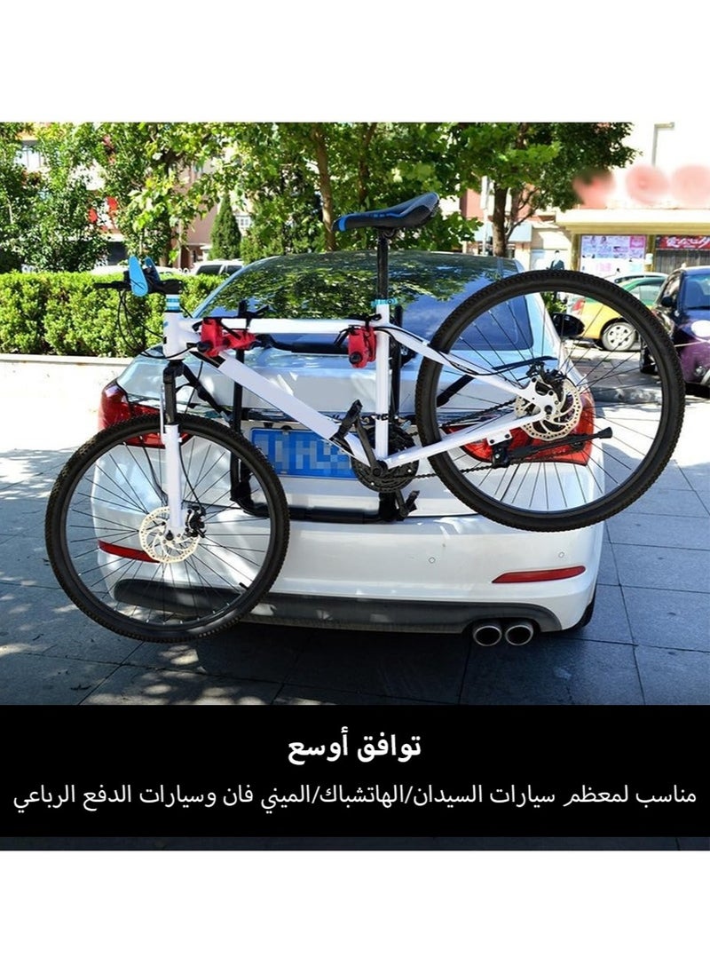 Leon Home Bicycle Carrier For Car, Foldable 3 Bicycle Trunk Mount Rack Hitch Mount Rack for Most Sedans/Hatchbacks/Minivans SUV, Rear Mount Carrier Car Rack Bike Cycle  - Image 2