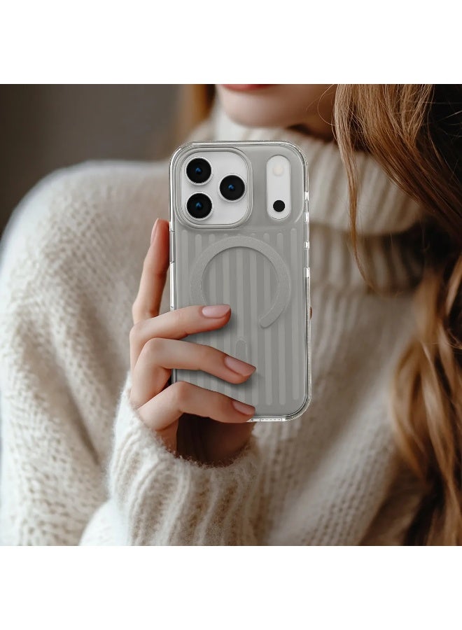 LEVELO iPhone 17 Pro MagSafe Case Cabin With 2H Scratch Resistance / Raised Bezels For Camera & Screen / Shock-Resistant-Bumper / Shockproof Corners Back Cover - Dark Grey - Image 3