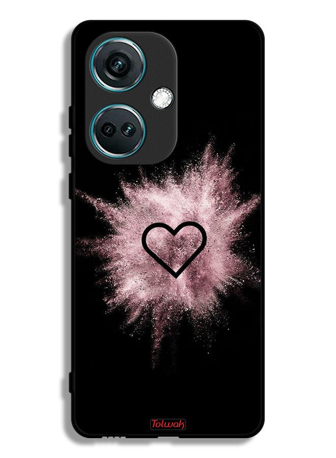 Tolwak OnePlus Nord CE3 Protective Case Cover Heart On Glitters - Image 1