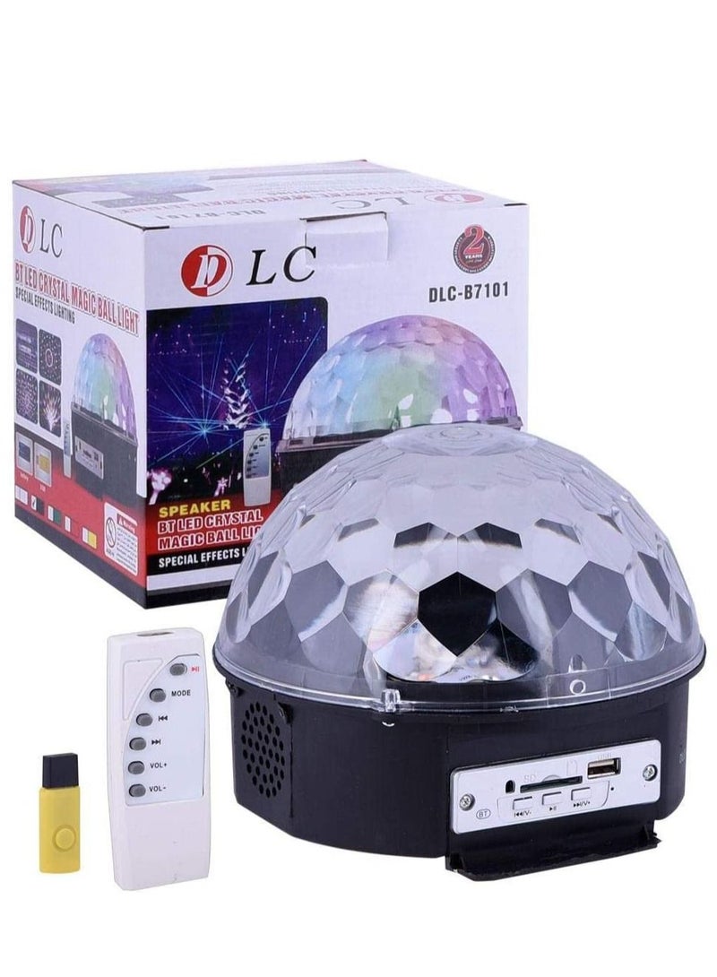 DLC Multicolored light up disco ball for party bluetooth - Image 1