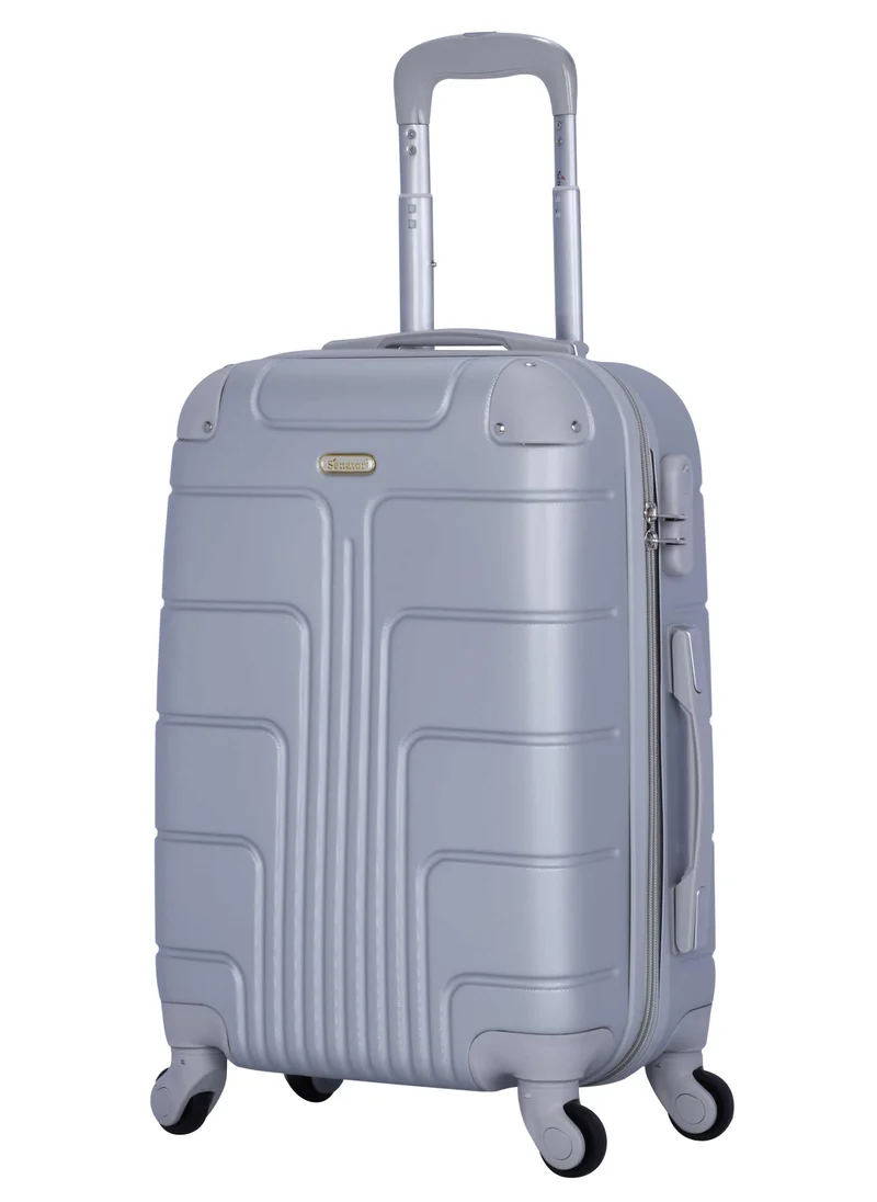 سيناتور Hard Case Travel Bag Medium Luggage Trolley ABS Lightweight Suitcase with 4 Spinner Wheels A1012 Silver
