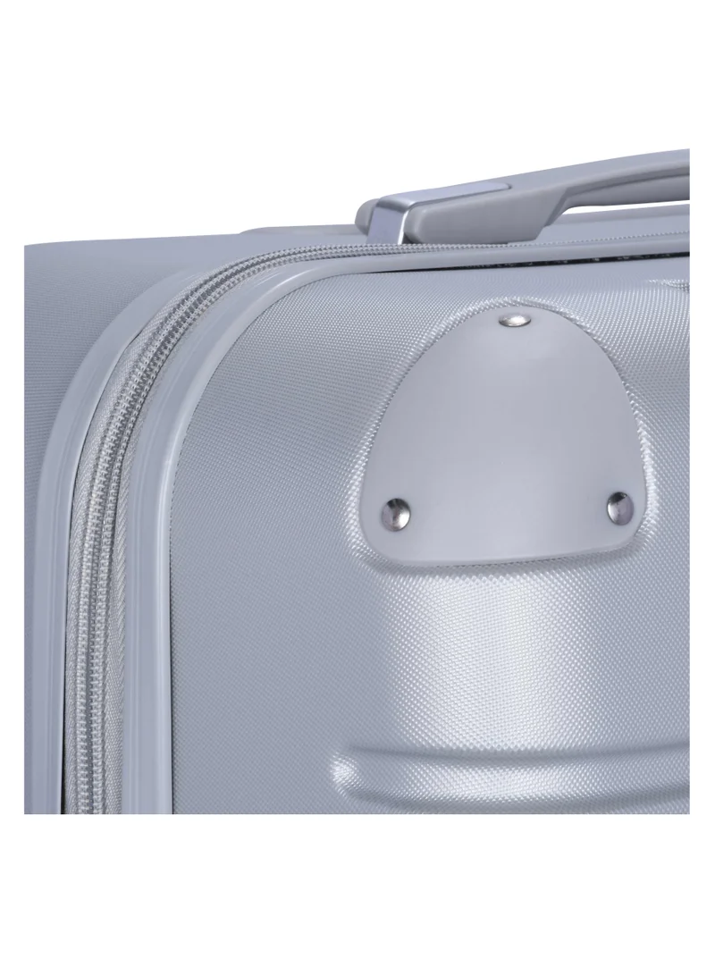 SENATOR Hard Case Travel Bag Medium Luggage Trolley ABS Lightweight Suitcase with 4 Spinner Wheels A1012 Silver