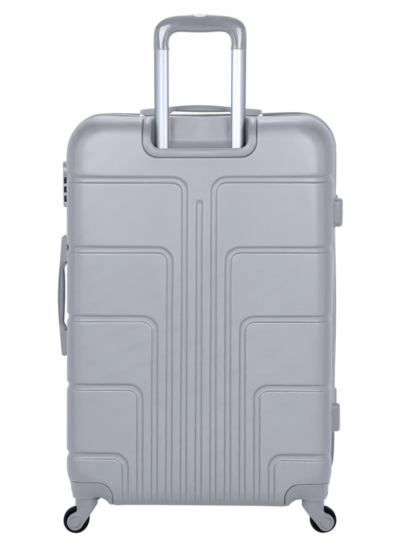 Senator Silver Hard Case Travel Bag Medium Luggage Trolley ABS Lightweight Suitcase with 4 Spinner Wheels A1012 Silver  | Best Price UAE