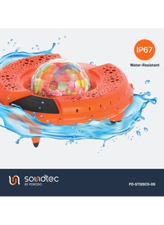 Soundtec Aqua Blast Floating Wireless Speaker - Orange