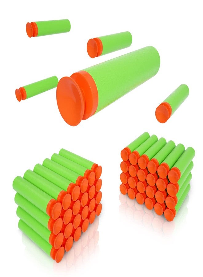 TORMEN Refill Suction Darts,Compatible for Nerf Elite Series Blasters Toy Guns-Green, 100Pcs - Image 1