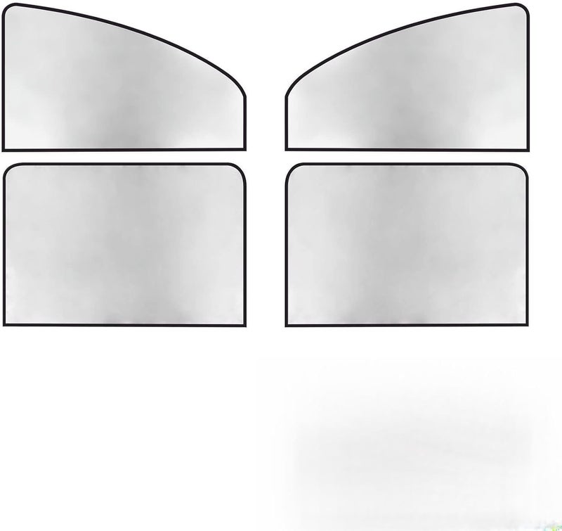 psler Universal Side Window Sun Shade Magnetic Privacy Blinds Car Blackout Curtain for Camping Sleeping Baby Kids 4PCS Silver - Image 1