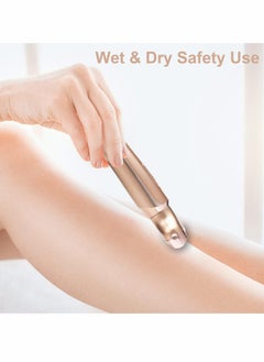 Excefore Electric Razor for Women, Painless 2 in 1 Ladies Shaver & Hair Trimmer for Face Eyebrow Mustache Beard Arm Leg Armpit Bikini  - Image 3