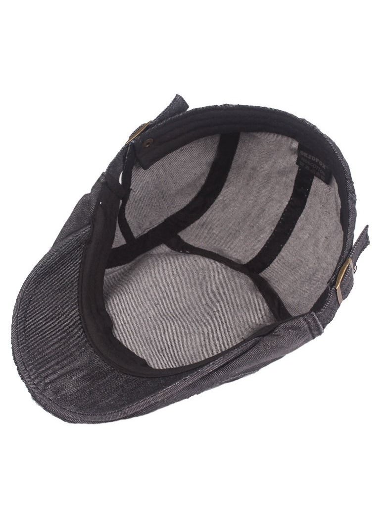 Loquat - Beret Wash Cloth Used Hat Adjustable Black - Image 1