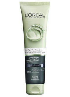 loreal paris L’Oréal Paris L'Oréal Paris Pure Clay Black Face Cleanser with Charcoal, Detoxifies and Clarifies, 150 ml 