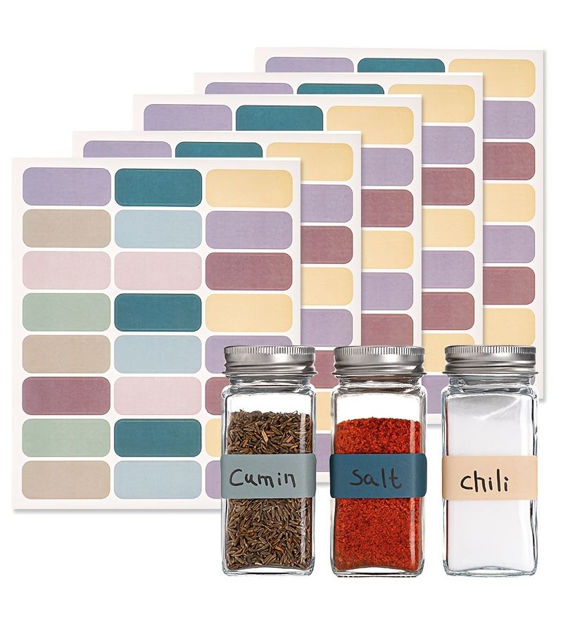 240Pcs Morandi Color Classification Labels For Video Storage Room Bottle Jar With 10 Sheets Stickers - Image 1