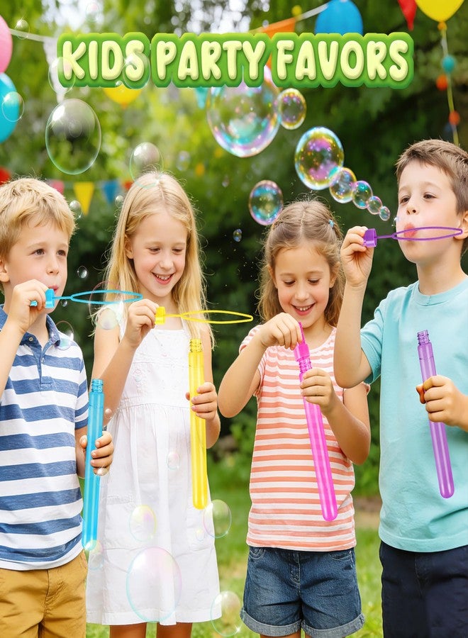 OCHIDO 48 Pcs Bubble Wand in 6 Colors, Bubble Wands Bulk for Kids Party Favors, Bubbles Party Favors for Summer Toys Gift, Indoor Outdoor Activity, Birthday Party, Wedding, Goodie Bags Stuffers - Image 2