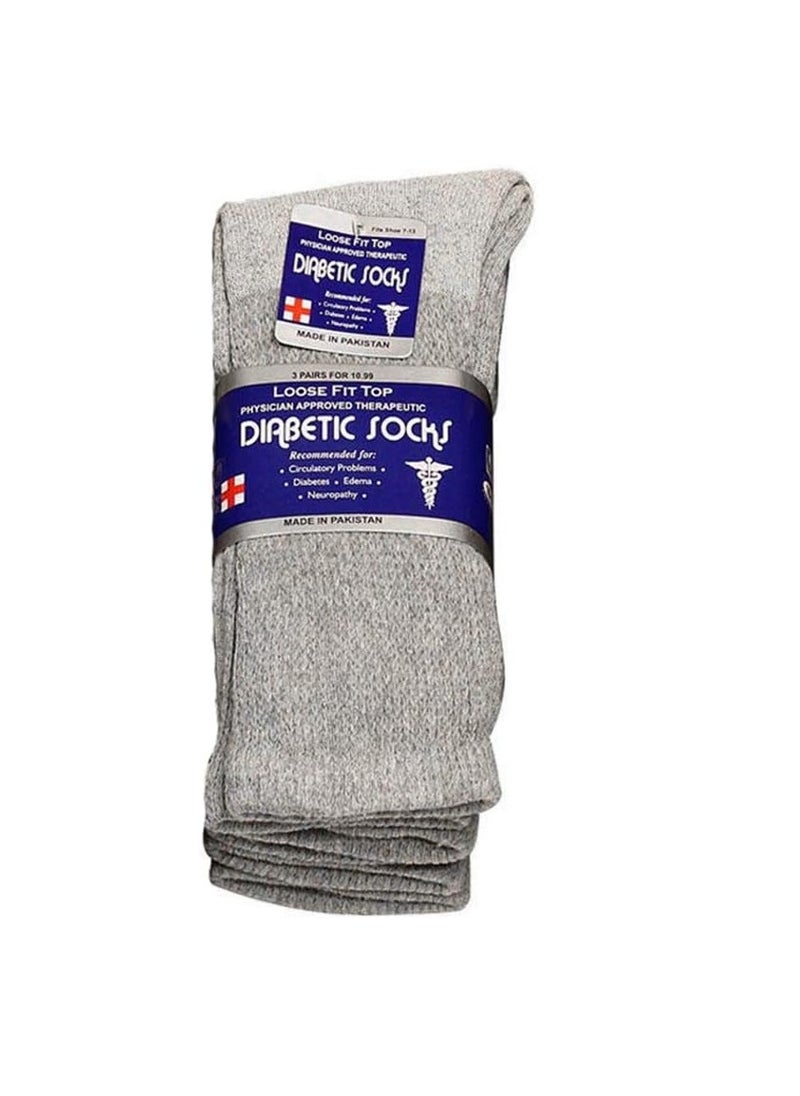 Falari Falari Physicians Approved Diabetic Socks Crew Unisex 3, 6 or 12-Pack  - Image 1