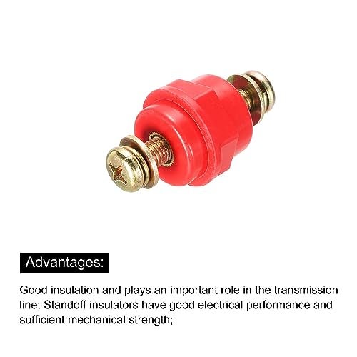 PATIKIL Insulator 8pcs SM25 High-Strength Polyester Standoff Insulators with M8 Screws for Power Distribution Cabinet - Image 4