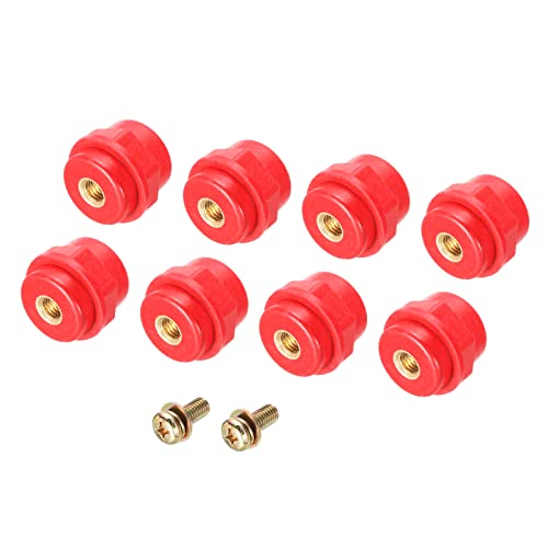PATIKIL Insulator 8pcs SM25 High-Strength Polyester Standoff Insulators with M8 Screws for Power Distribution Cabinet - Image 1