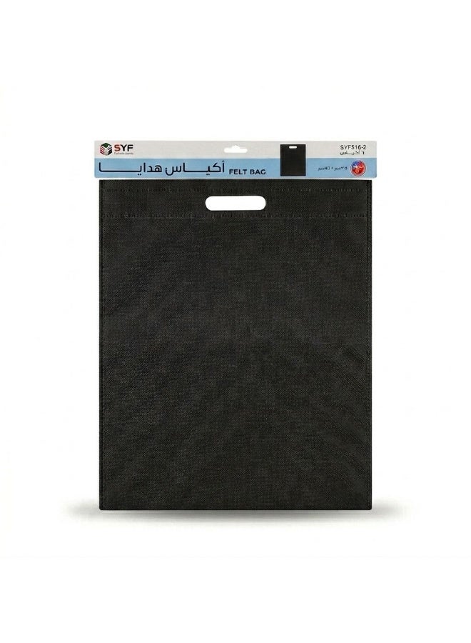 Felt Bag 25*33 Cm 10P Black