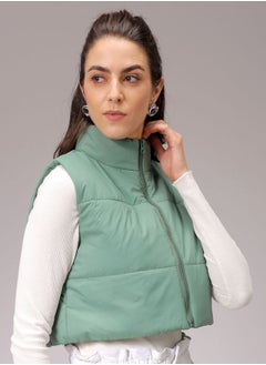 Freehand Women Regular Fit Solid Quilted Jacket  - Image 4