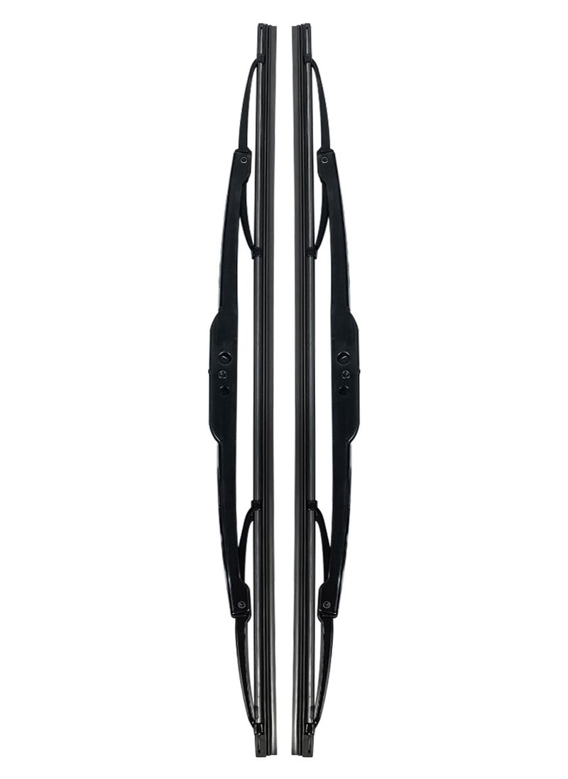 3XR - 24" Car Wiper Blades. High Quality 2 Pcs Set Universal Car Wiper Blades - 100 MILES - Image 1