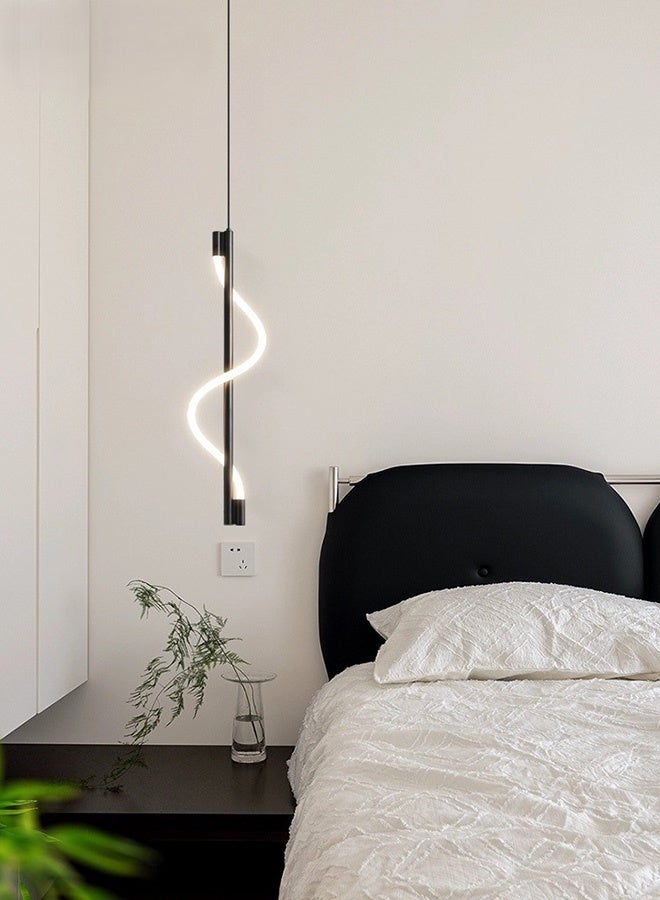  سبولكس إضاءة عصرية من SPOLUX، مصباح معلق فردي، مصباح، مصباح معلق بخط مستقيم، لون أسود، 62 × 10 سم، مناسب لغرفة النوم، غرفة المعيشة، المطبخ، المقهى، مصباح بجانب السرير - Image 3