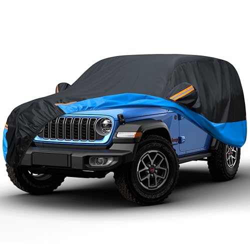 FSGRICH Car Cover Waterproof All Weather Outdoor Windproof Dustproof UV Protection Fit SUV - Image 5