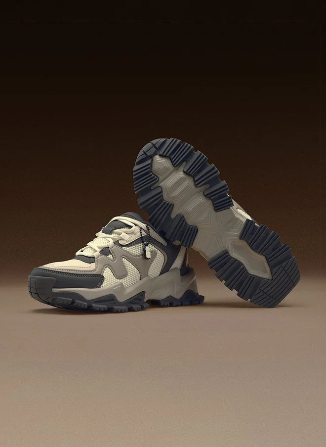 The Souled Store  The Souled Store Men Colour-block PU and EVA TPR Low Top Sneakers  | Best Price UAE